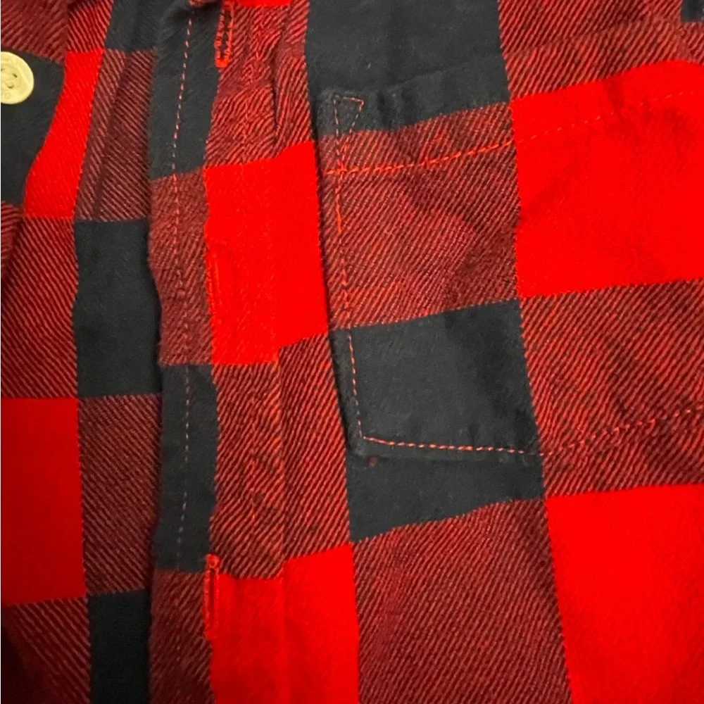 GAP Kids Red Plaid Button Down Shirt